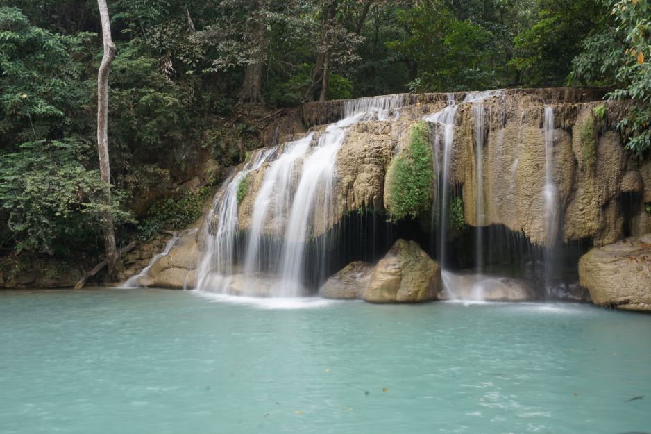 Kanchanaburi met kinderen Erawan