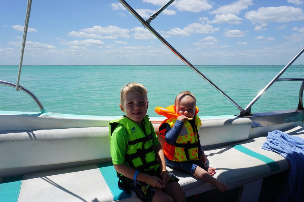 varen isla holbox met kinderen